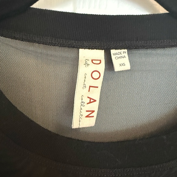 Dolan Short Sleeve Sheer Lace Top XXS NWOT - Picture 7 of 7
